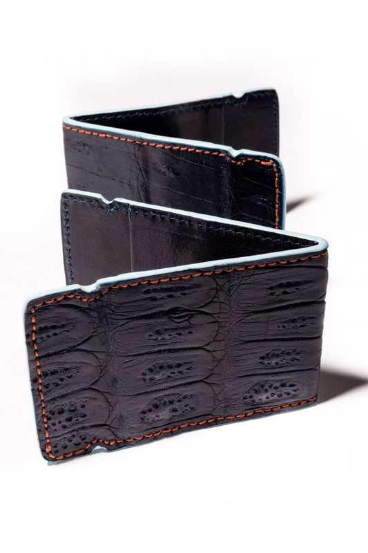 Caiman Crocodile Leather Wallet